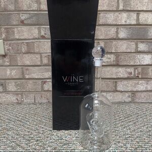 NEW Skull Decanter in Bottler Skull Head by The Wine Savant 750ml
